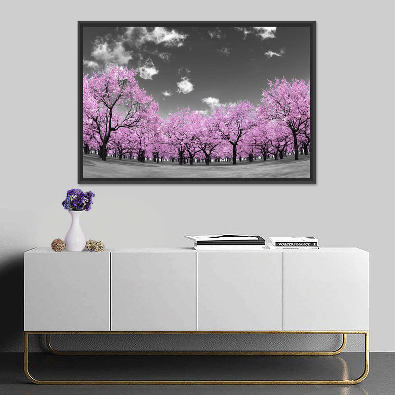 Pop Pink Forest Wall Art
