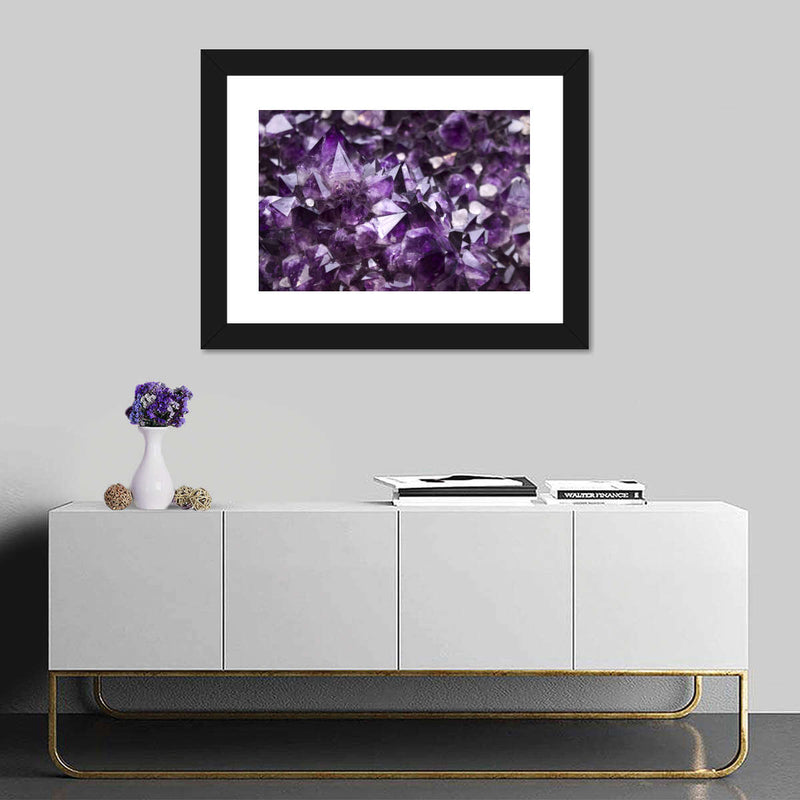 Purple Amethyst Geode Wall Art