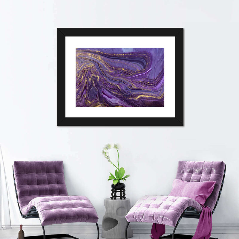 Purple Abstract Wall Art