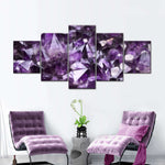 Purple Amethyst Geode Wall Art