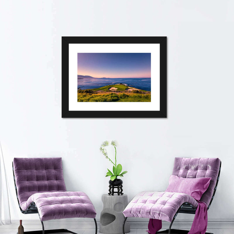 Pebble Beach Blue Sky Wall Art