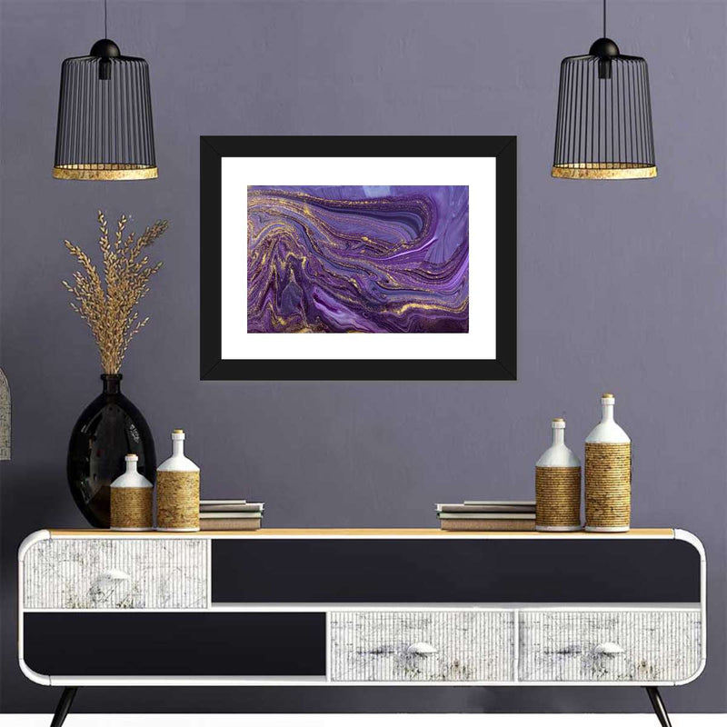 Purple Abstract Wall Art