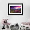 Pink Flowers At Sunset Wall Art
