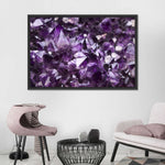 Purple Amethyst Geode Wall Art