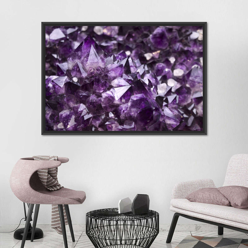 Purple Amethyst Geode Wall Art