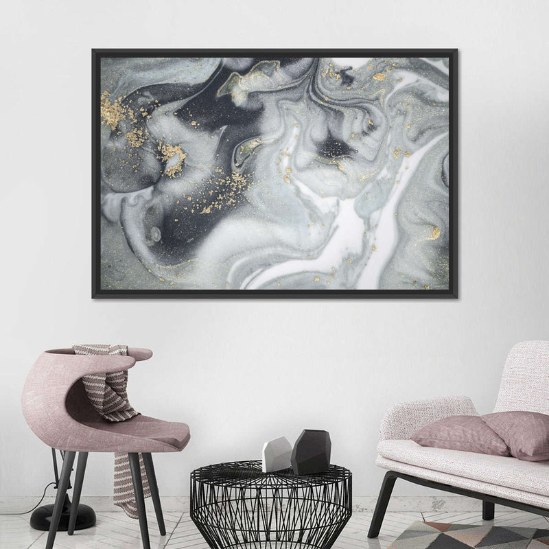 Swirly Fluid Abstract Wall Art