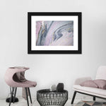 Pink And Grey Abstract Wall Art