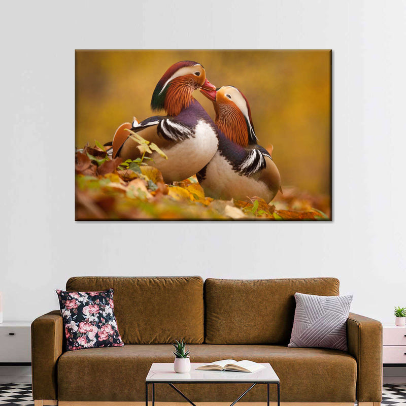 Loving Mandarin Ducks Wall Art
