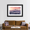 Snowy Mountain At Sunset Wall Art