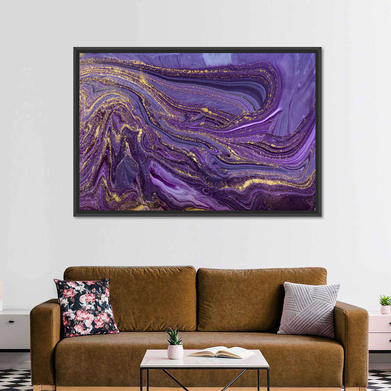 Purple Abstract Wall Art