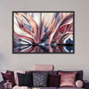 Pink And Silver Abstract Wall Art