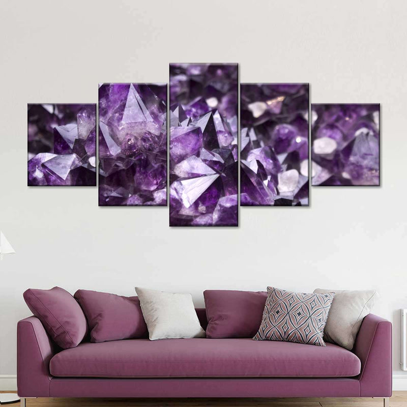 Purple Amethyst Geode Wall Art