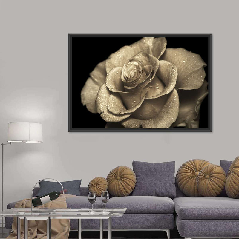 Retro Rose Wall Art