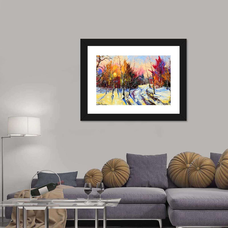 Snowy Forest Wall Art