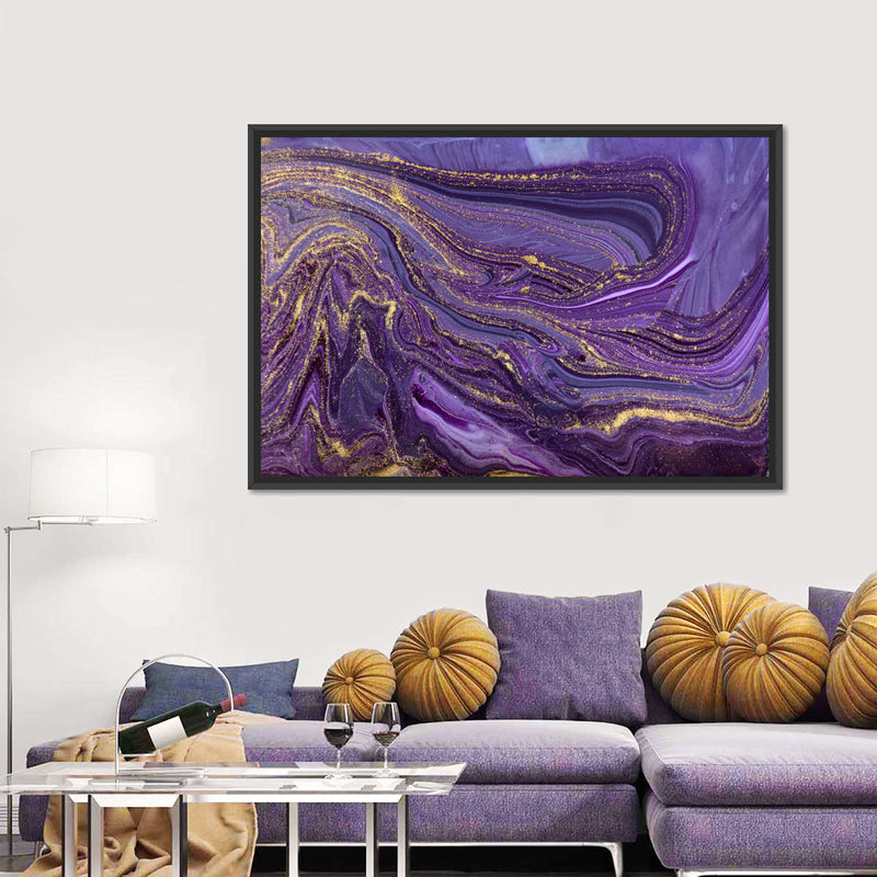 Purple Abstract Wall Art