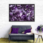 Purple Amethyst Geode Wall Art