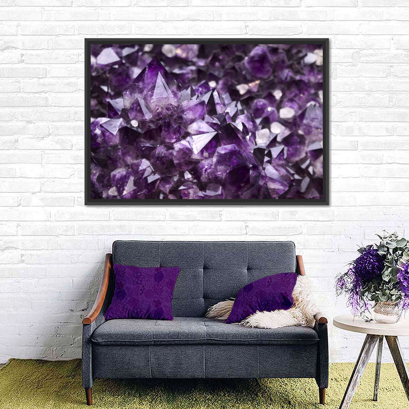 Purple Amethyst Geode Wall Art