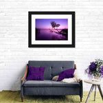 Violet Toned Lake Wall Art