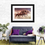 Three Running Horses Wall Art