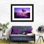 Violet Toned Lake Wall Art