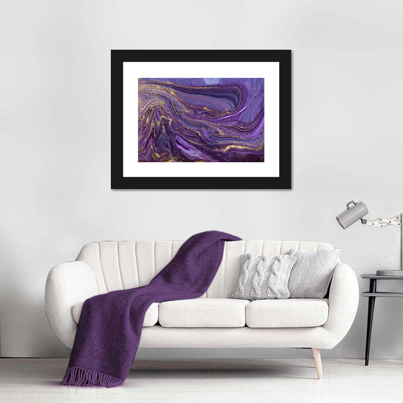 Purple Abstract Wall Art