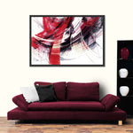 Red Motion Abstract Wall Art