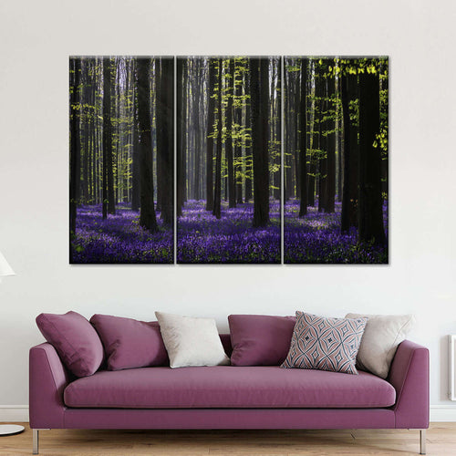Lavender In The Forest Wall Art