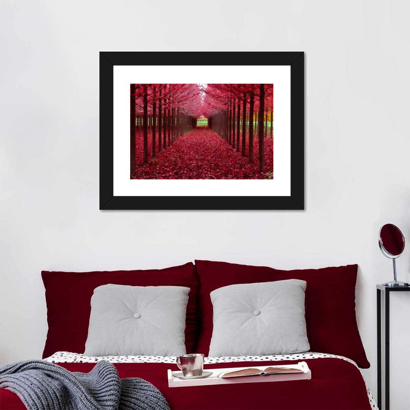 Red Forest Wall Art
