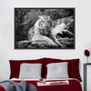 Textured White Tiger Wall Art