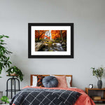 Stunning Autumn Waterfall Wall Art