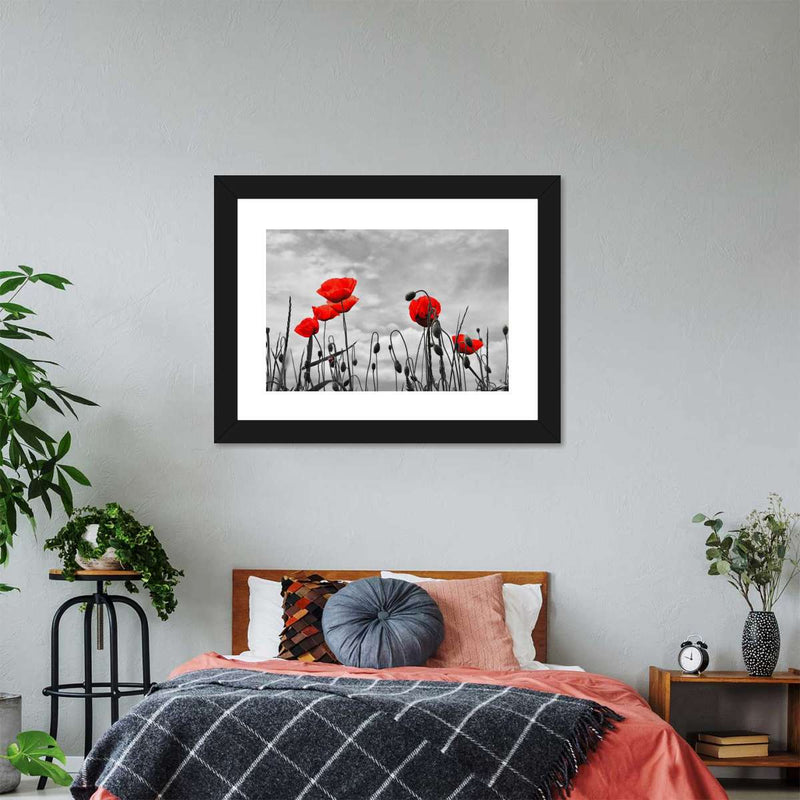 Pop Red Poppies Wall Art