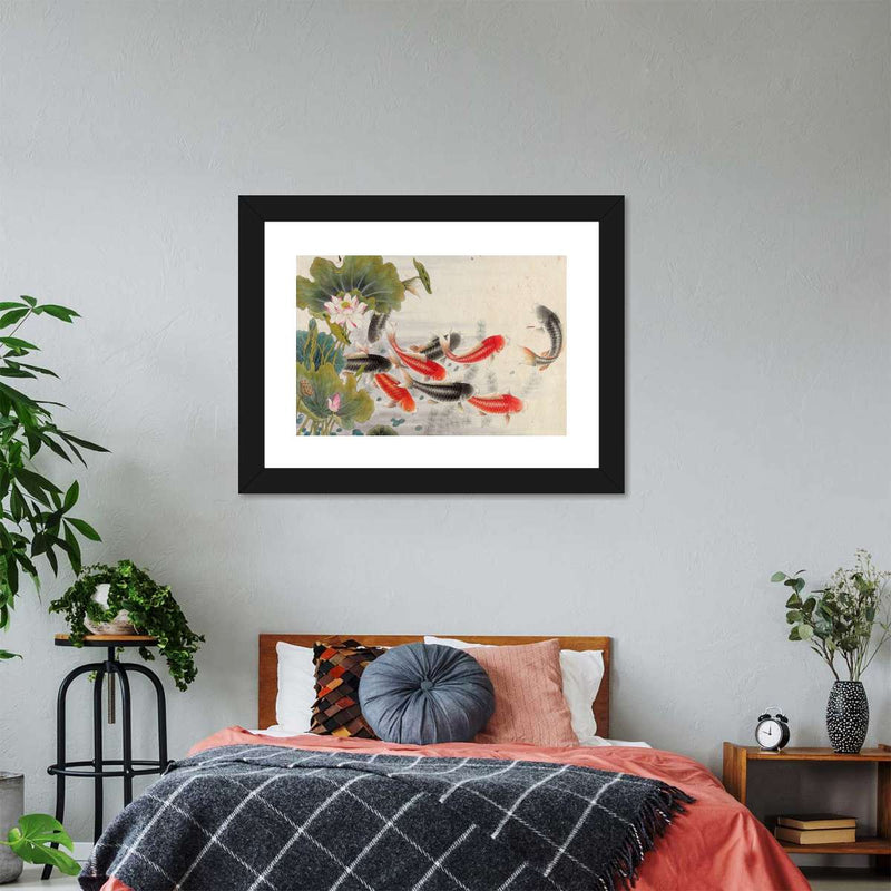 Japanese Koi Pond Wall Art