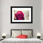 Textured Grunge Rose Wall Art