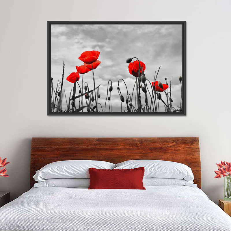 Pop Red Poppies Wall Art