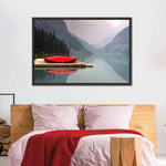 Mountain Lake Kayak Wall Art