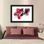 Red Motion Abstract Wall Art