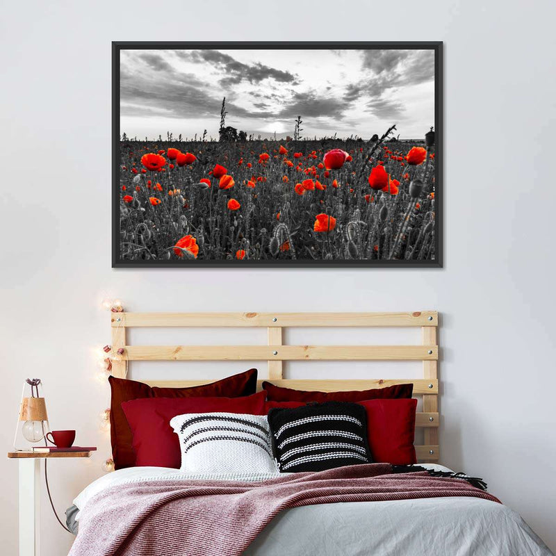 Poppy Field At Dusk Pop Wall Art