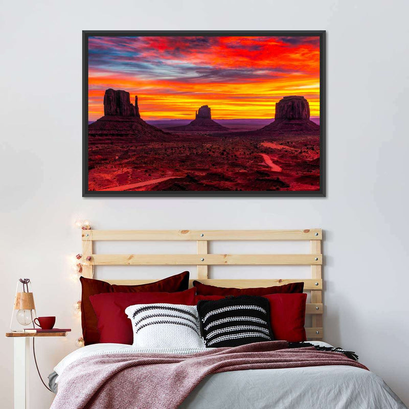 Monument Valley At Sunset Wall Art