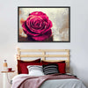 Textured Grunge Rose Wall Art