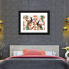 Royal Blue Peacocks Wall Art