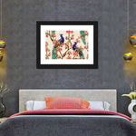 Royal Blue Peacocks Wall Art
