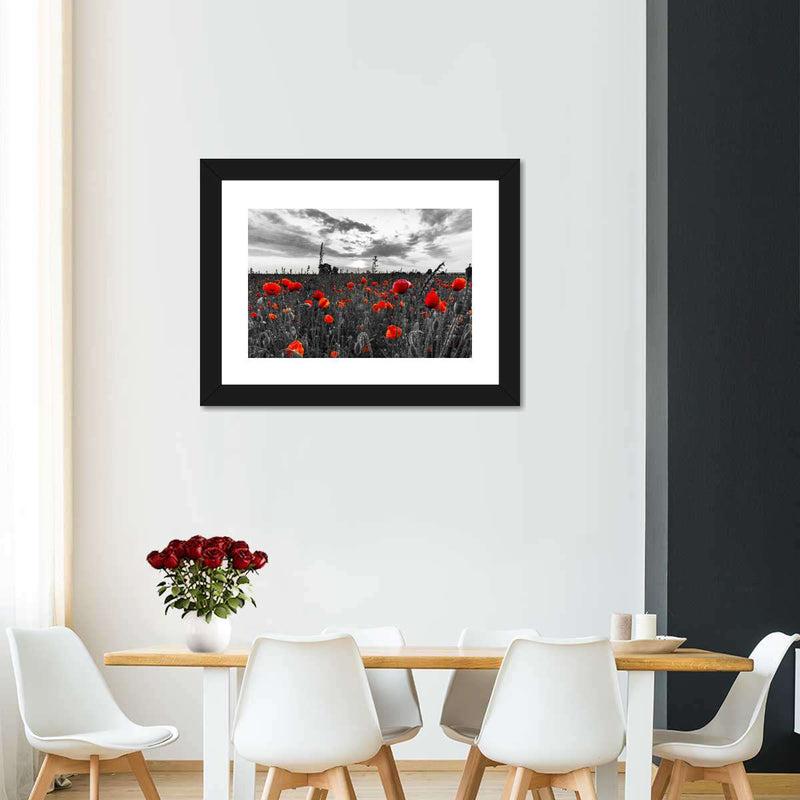 Poppy Field At Dusk Pop Wall Art