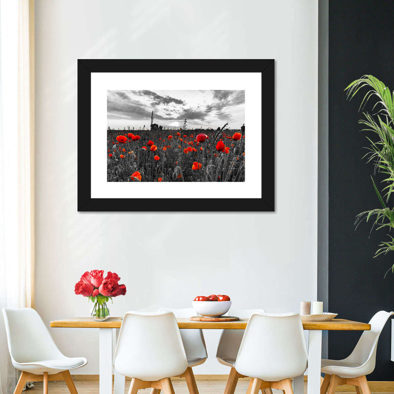 Poppy Field At Dusk Pop Wall Art