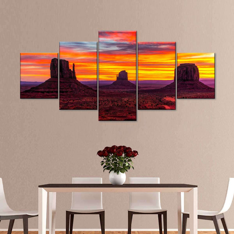 Monument Valley At Sunset Wall Art