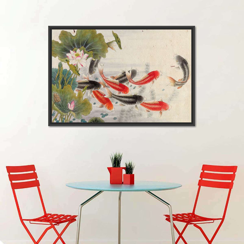 Japanese Koi Pond Wall Art