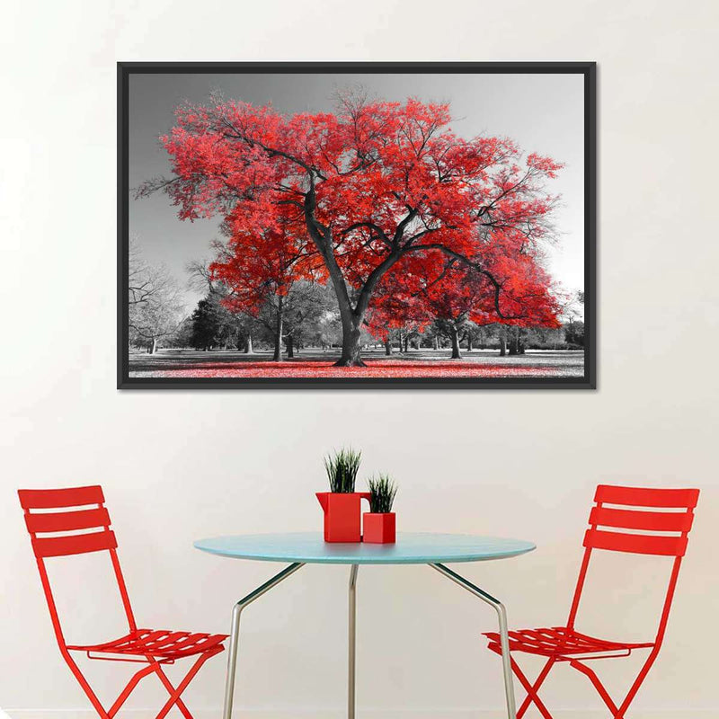 Red Tree Wall Art