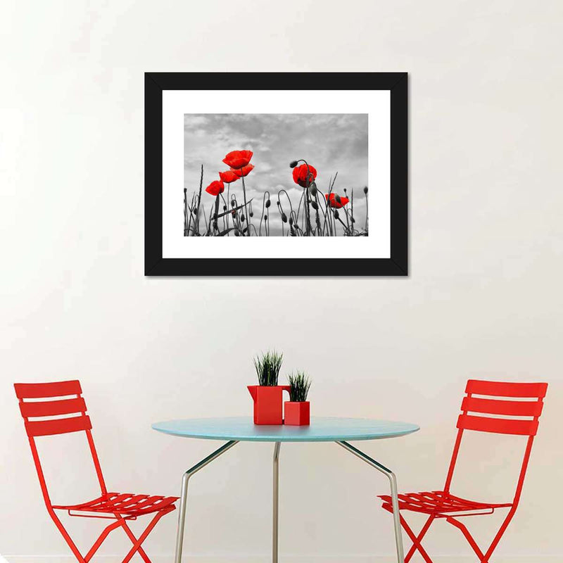 Pop Red Poppies Wall Art