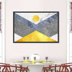 Marble Textured Geometric Wall Art