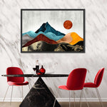 Sunset Over Mountains Wall Art
