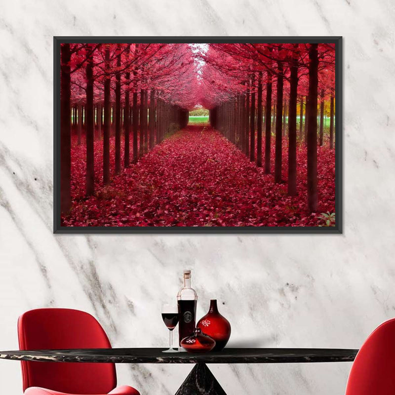 Red Forest Wall Art